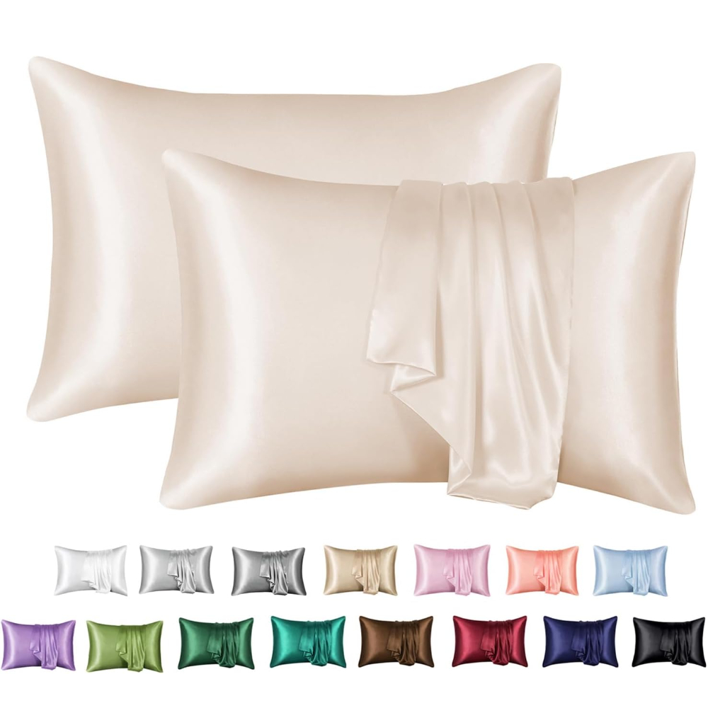 Silk Pillowcase - 2er-Pack Satin-Kissenbezüge für Haare und Haut,
