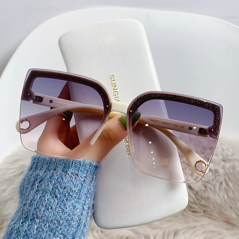 Designer Sunglasses - Übergroße Sonnenbrille für Damen und Herren,