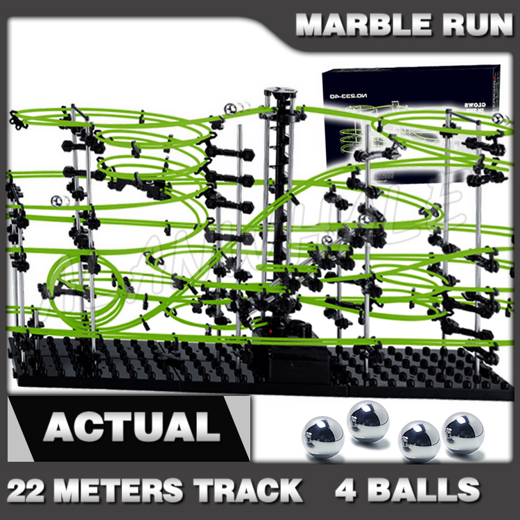 Marble Coaster Set - 2200 cm Schienenstand 4 Marmor Run