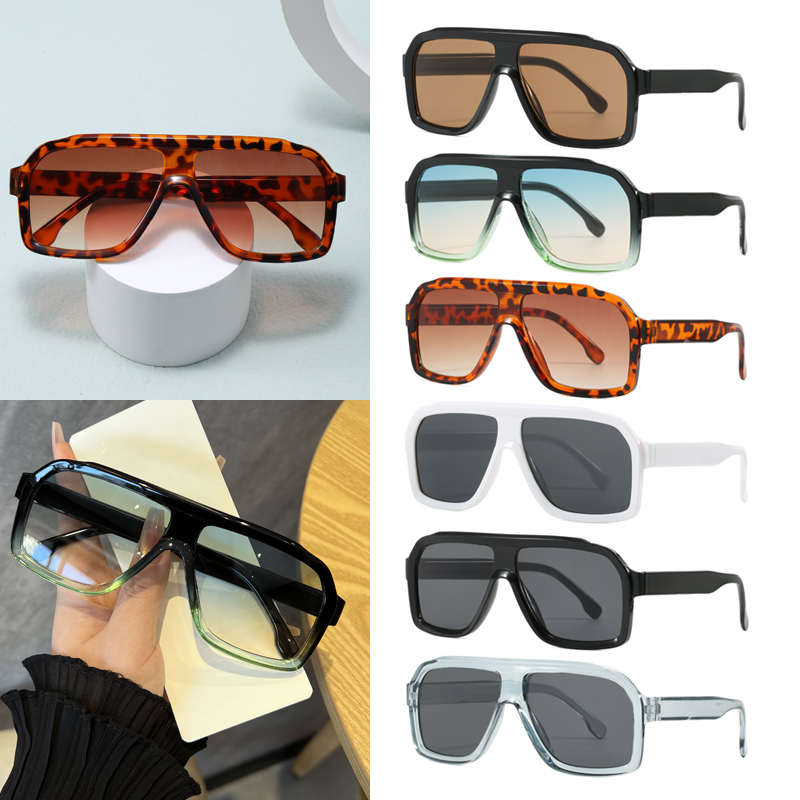 Designer Sunglasses - Übergroße Quadratische Blaulichtfilter-Brille für Damen und