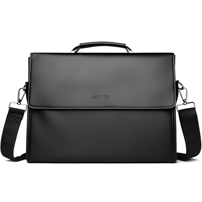 Leather Briefcase - Herren Business Casual Handtasche Schultertasche Umhängetasche