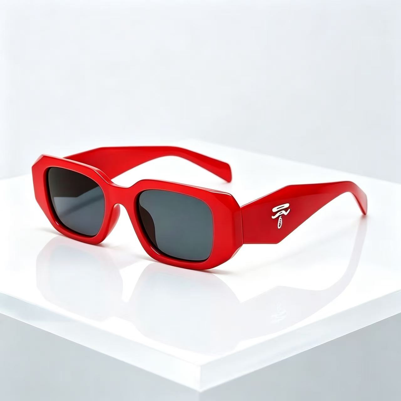 Designer Sunglasses - Vintage Quadratische Unisex Sonnenbrille für Herren