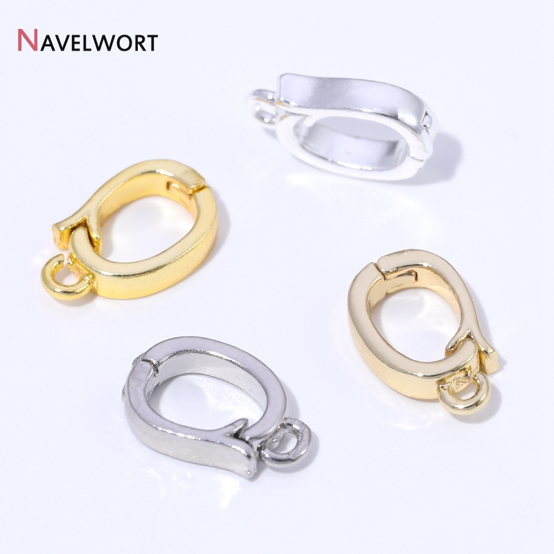 Gold Plated Jewelry - 14K/18K vergoldete Messing-Metall-Halskettenverzierungen mit Scharnier für