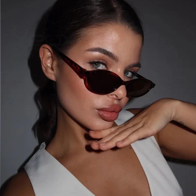Designer Sunglasses - Schutzbrillen 1/4PCS Neue Kleine Rahmen Elliptische