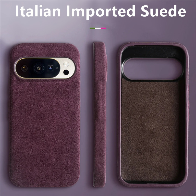 Premium Cigar Case - Italienisches Wildleder-Magnetgehäuse für Google Pixel 10