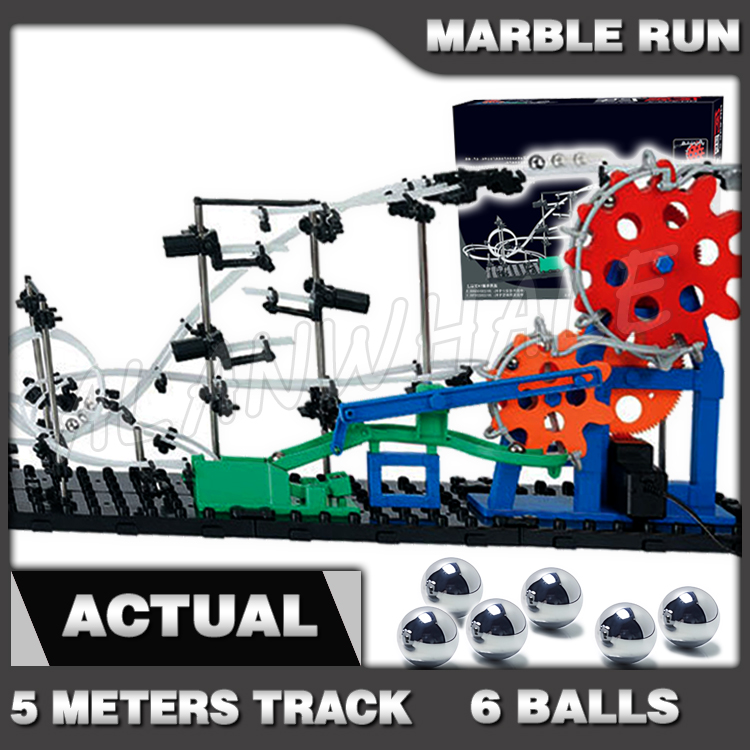 Marble Coaster Set - 560 cm Schiene Marmor Run Getriebe