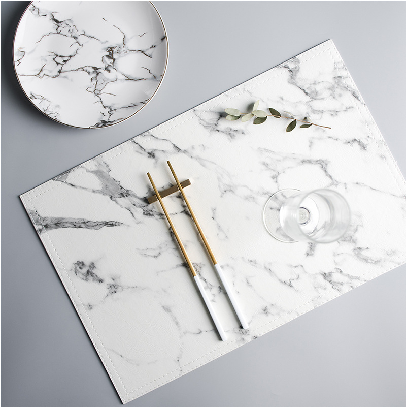 Luxus-PU-Wärmedämmung-Geschirr – Marble Coaster Set Bewertung und Preis