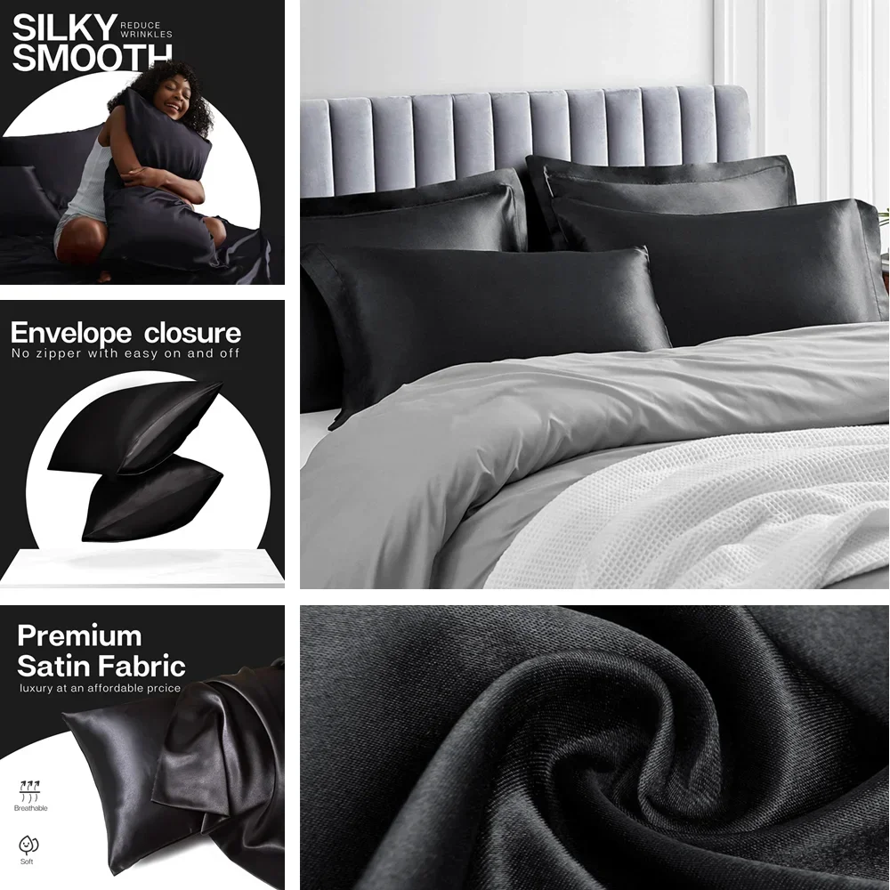 2er-Pack Satin-Kissenbezüge fü – Silk Pillowcase Bewertung und Preis