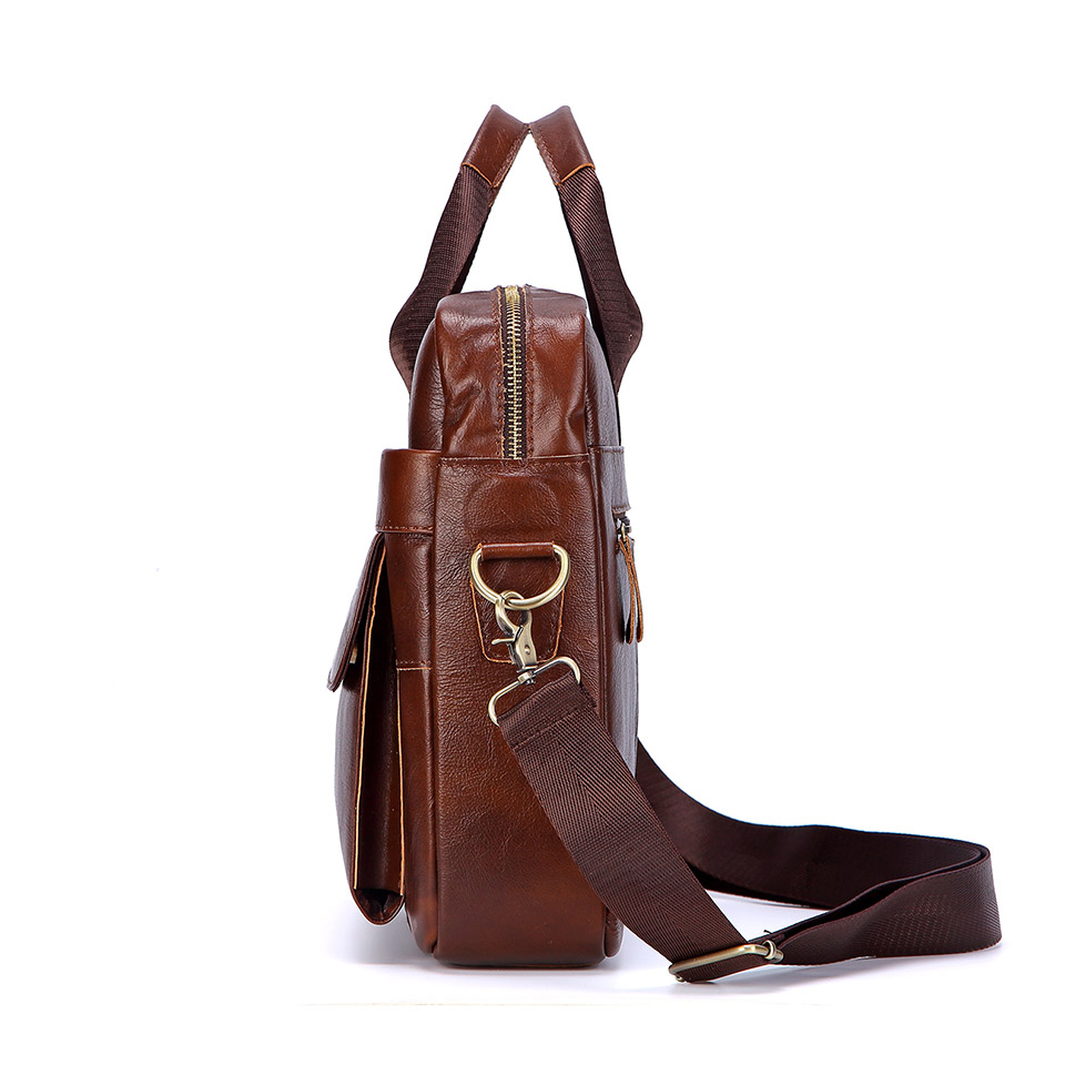Männer Echtem Leder Handtasche – Leather Briefcase Bewertung und Preis