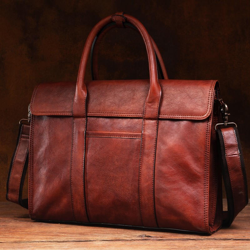 Handtasche aus pflanzlich gege – Leather Briefcase Bewertung und Preis