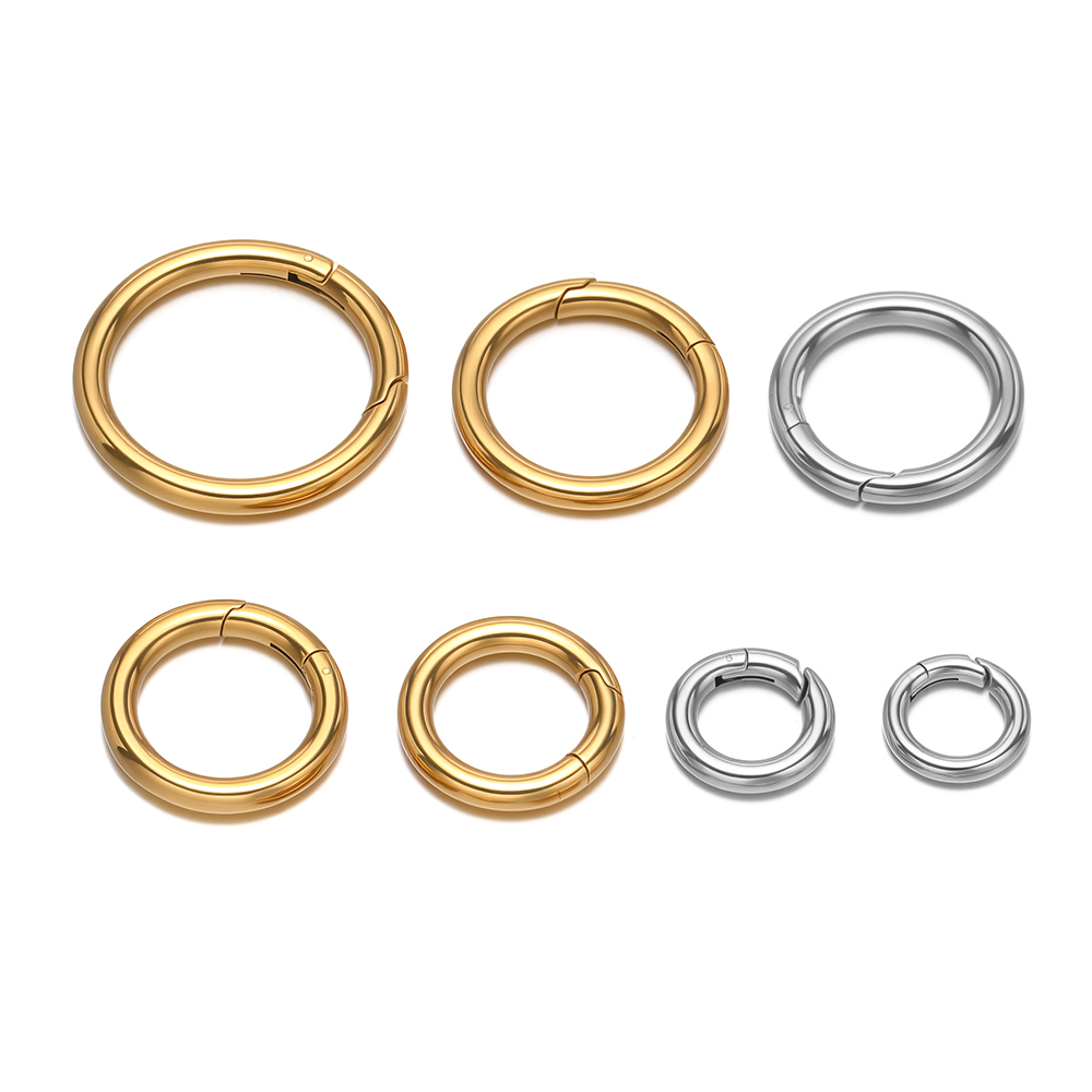2 Teile/los Runde Federverschl – Gold Plated Jewelry Bewertung und Preis