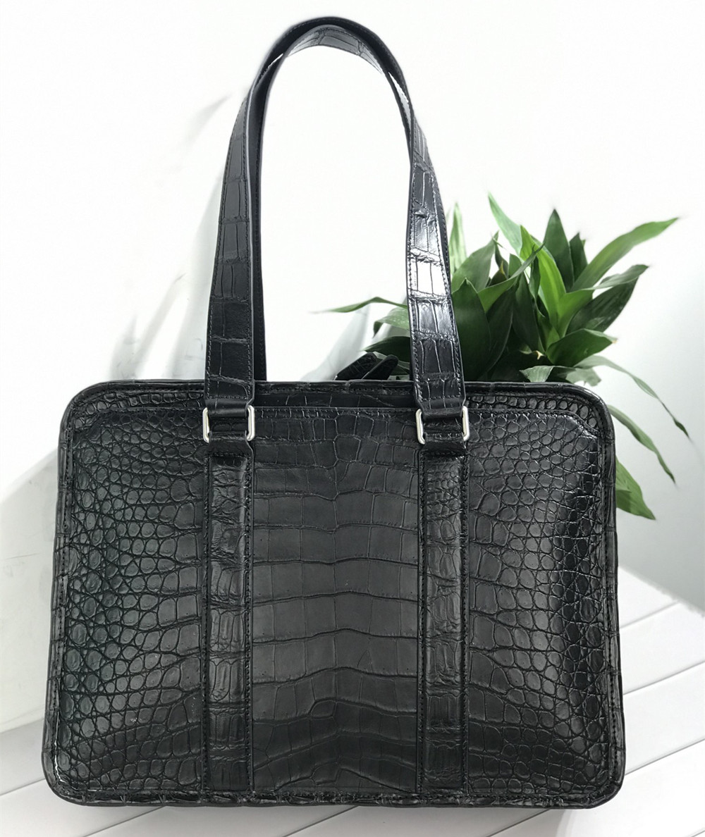Neue Krokodilleder-Laptoptasch – Leather Briefcase Bewertung und Preis