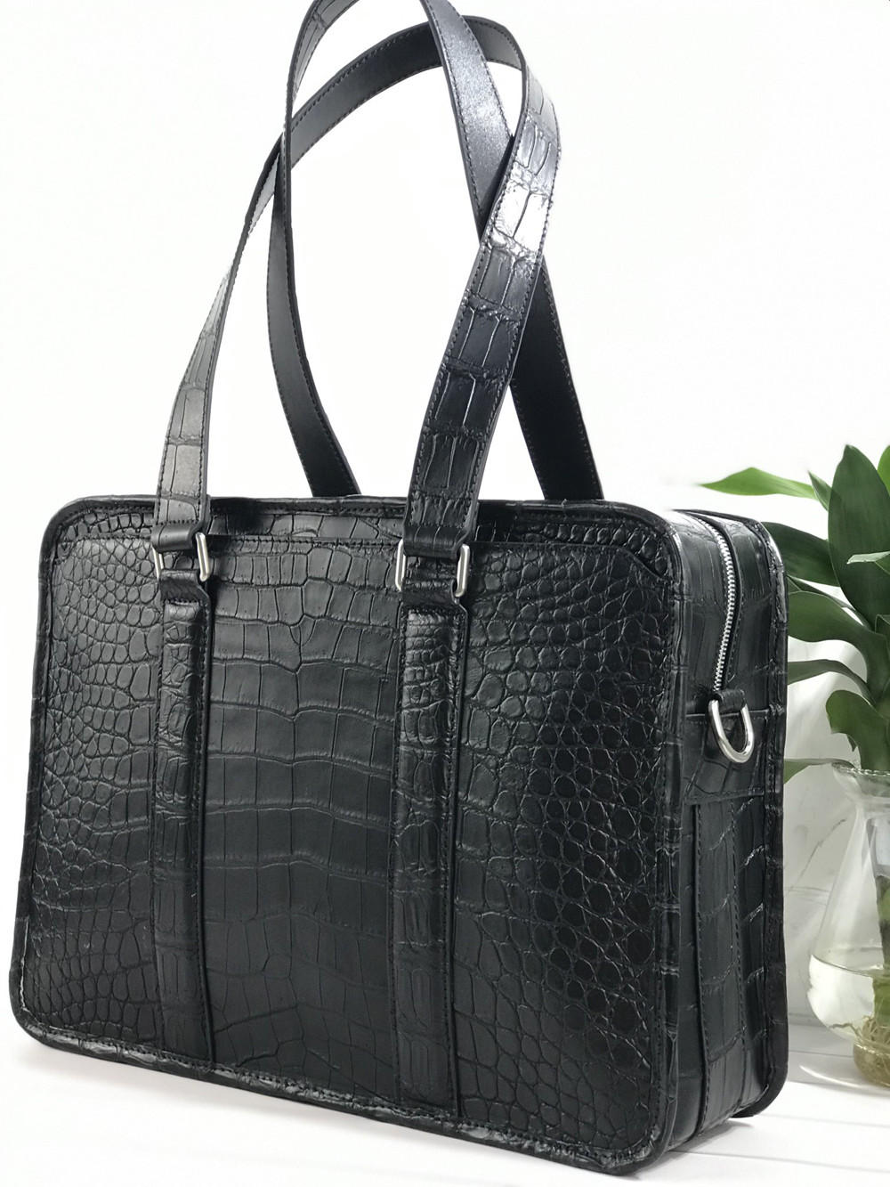 Neue Krokodilleder-Laptoptasch – Leather Briefcase Bewertung und Preis