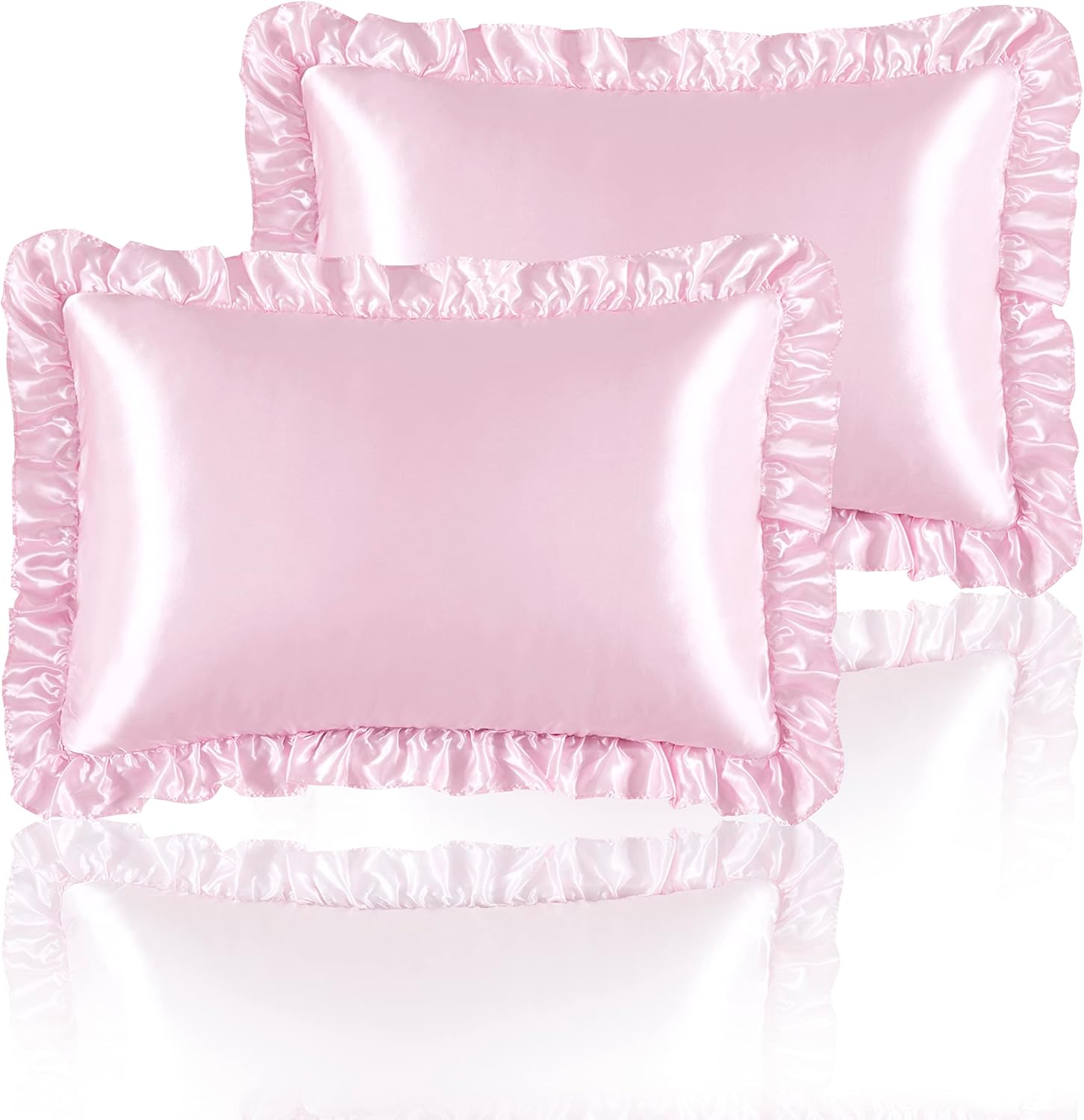 2 Stück Satin-Rüschenkissenbez – Silk Pillowcase Bewertung und Preis