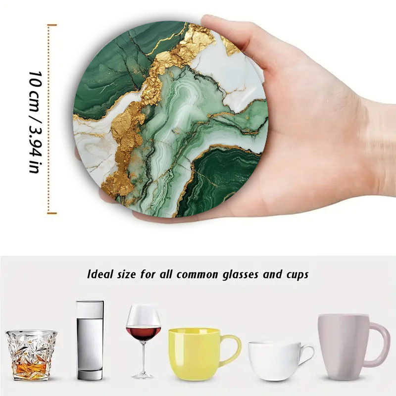 4 Stück Untersetzer mit Marmor – Marble Coaster Set Bewertung und Preis