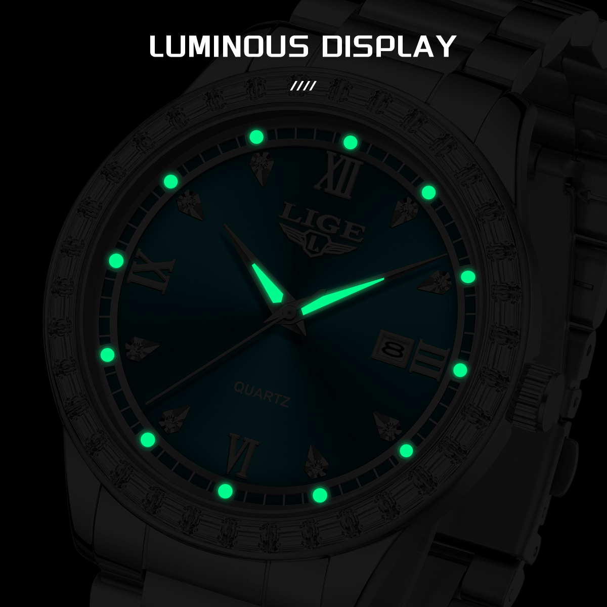 LIGE Luxus Mode Quarz Uhren fü – Luxury Watch Men Bewertung und Preis