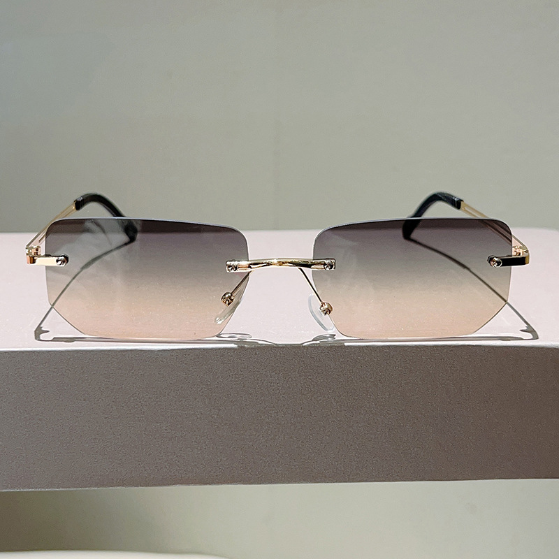 Modische randlose rechteckige  – Sunglasses Uv400 Bewertung und Preis