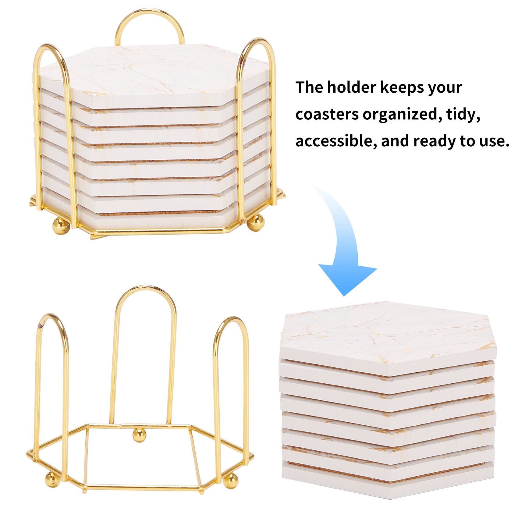 A69E8 PC-Untersetzer für Geträ – Marble Coaster Set Bewertung und Preis